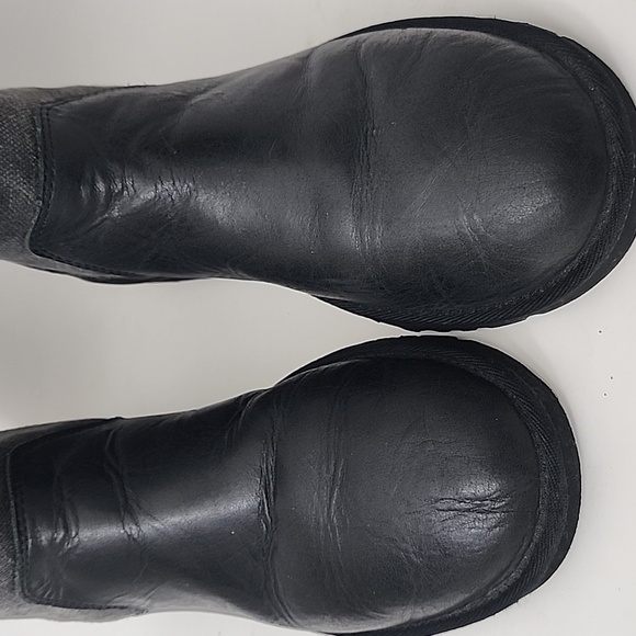 UGG Rosalie canvas & leather Black and Gray boots size 9 - Picture 8 of 12